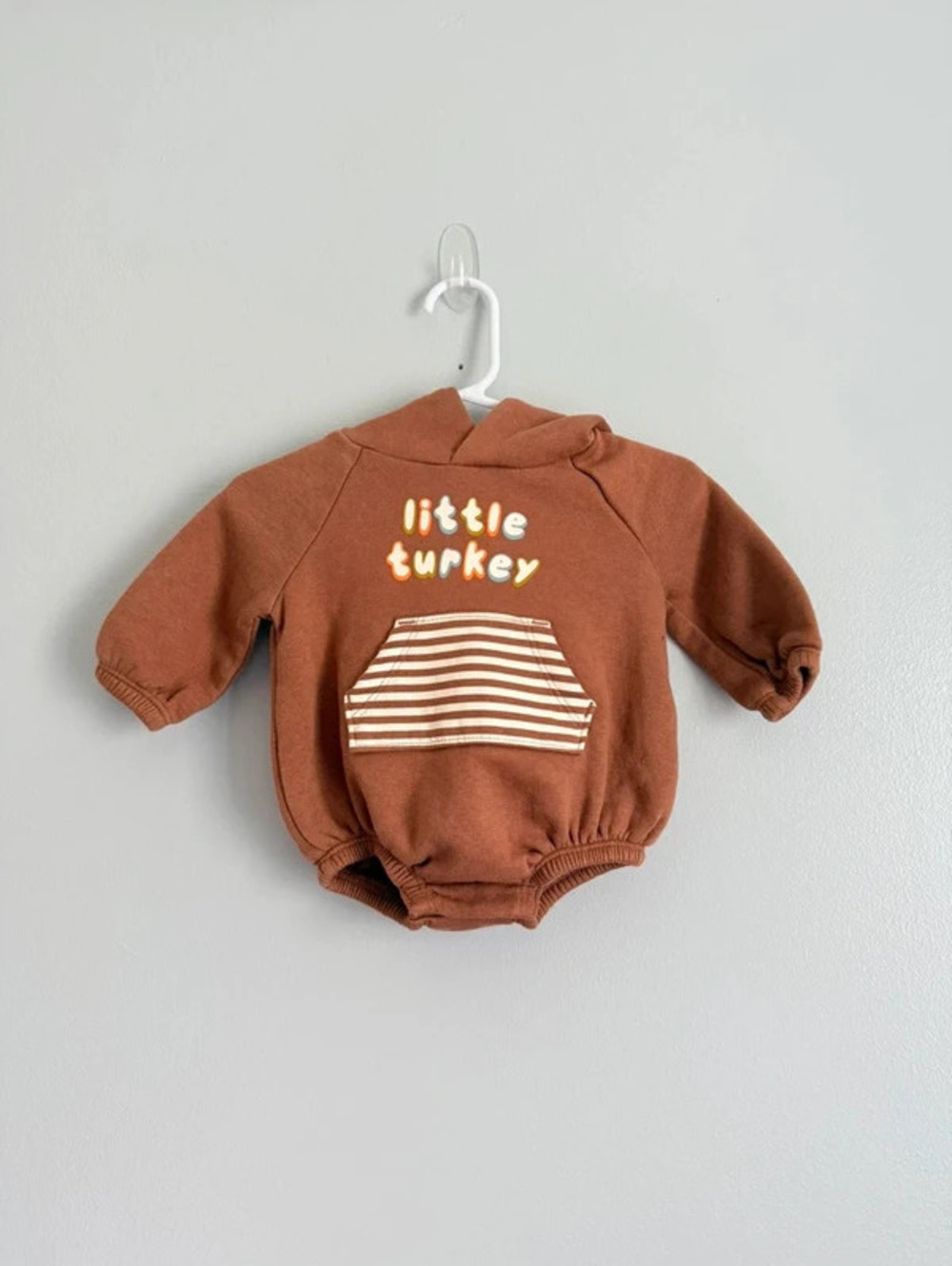 Old Navy Little Turkey Brown Bodysuit Unisex 0-3 Months